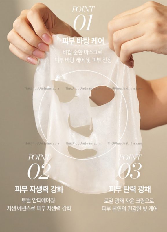 Mặt Nạ Whoo Bichup Moisture Anti Aging 3 Step Mask 1pack (5pcs)