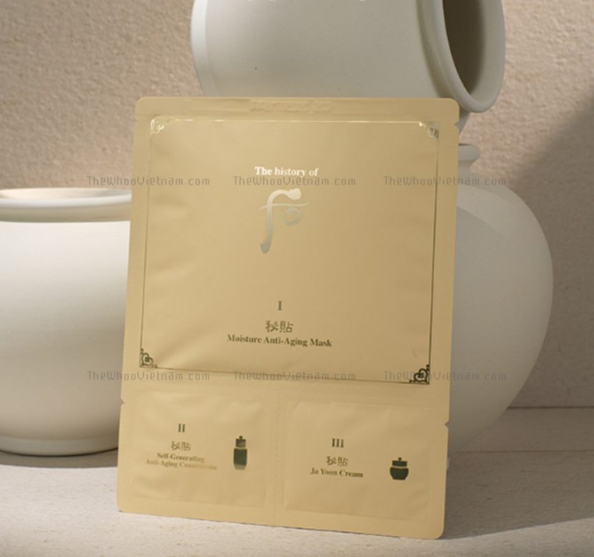 Mặt Nạ Whoo Bichup Moisture Anti Aging 3 Step Mask 1pack (5pcs)