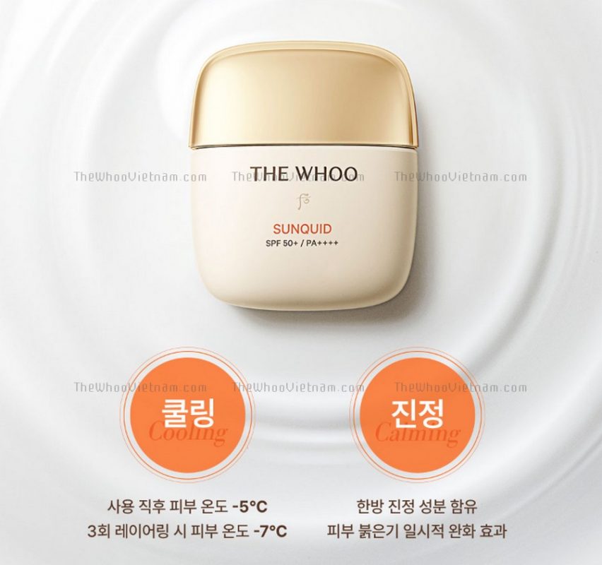 Kem Chống Nắng Whoo Gongjinhyang Sunquid UV Protective Lotion SPF 50+/PA