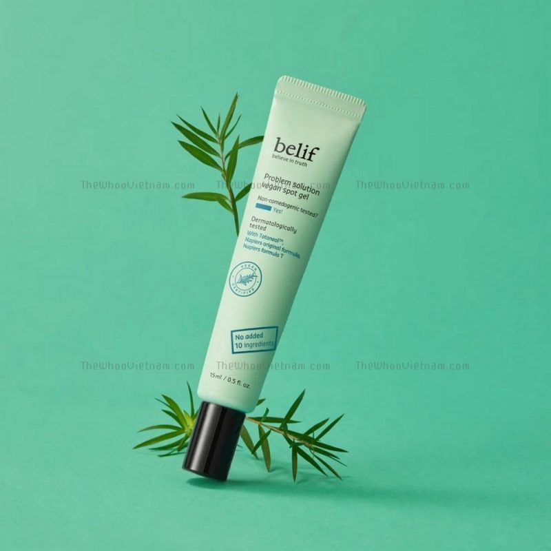 Chấm mụn Belif Problem Solution Vegan Spot Gel